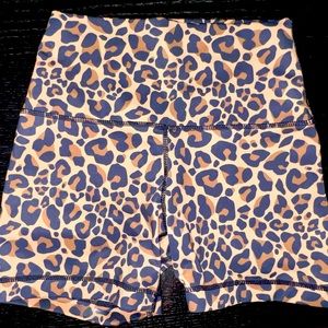 TWL/ WOD Life High Rise Leopard Print Balance Shorts